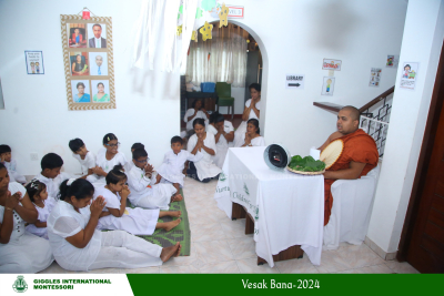 Giggles International Montessori celebrates Vesak with our little ones through a Vesak Bana program