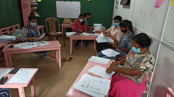 Our teachers are busy preparing the Open Book Assessment packets